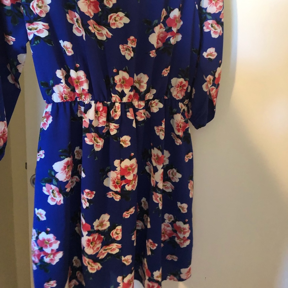 Royal blue floral dress - Picture 5 of 5